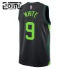 Barn Boston Celtics Tröja Derrick White Nike 2024-25 City Edition Svart Swingman